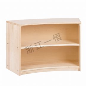 儲(chǔ)物架+儲(chǔ)物柜內(nèi)曲雙層收納柜-61cm