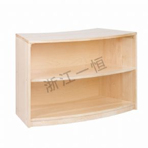 儲(chǔ)物架+儲(chǔ)物柜外曲雙層收納柜-61cm