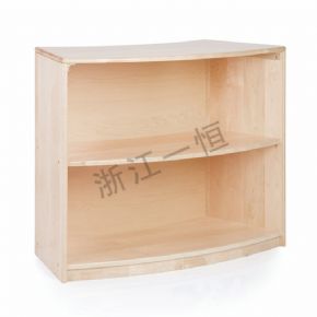 儲(chǔ)物架+儲(chǔ)物柜外曲雙層收納柜-76cm